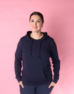 Breastfeeding Hoodie - Casual Hoodie Navy