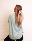 Breastfeeding T-Shirt - Charlotte Tee Pistachio