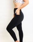 black post pregnancy support leggings