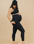 Maternity Leggings - Ryan Ribbed 7/8 Length