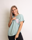 Breastfeeding T-Shirt - Charlotte Tee Pistachio