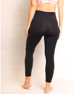 high waisted post pregnancy support leggings in black