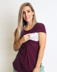 Relove ** Breastfeeding Top - Luxe Tee Fig