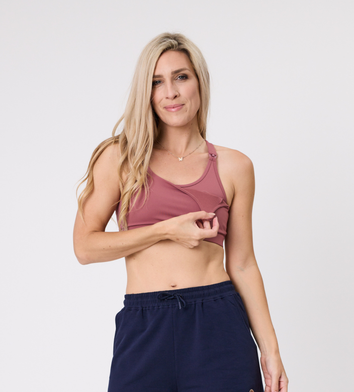 Crossover Nursing Sports Bra - Evolve Bra