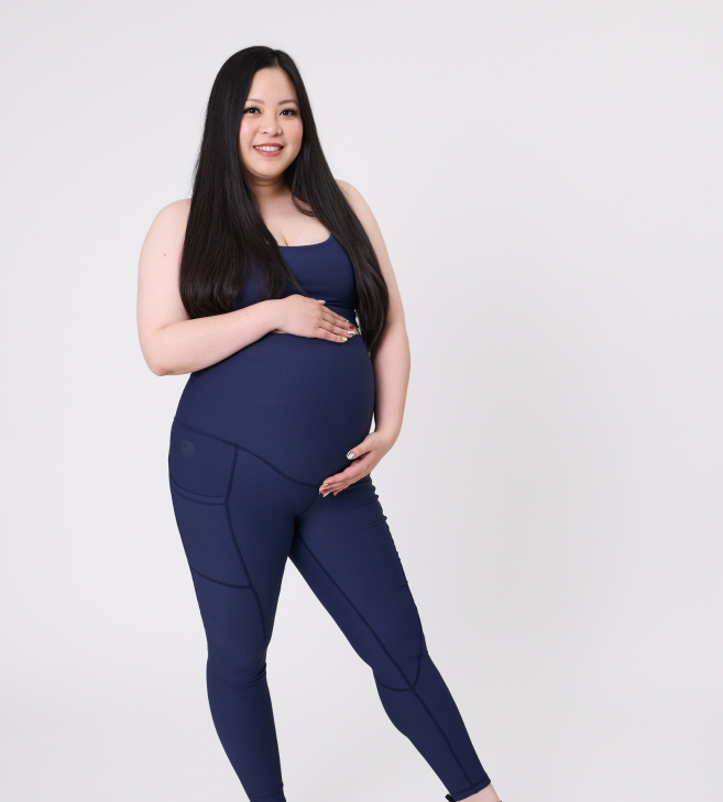 Maternity Leggings - Ryan Ribbed 7/8