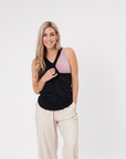 Breastfeeding Top - Rise Up Tank Black