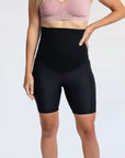 Relove ** High Waisted Maternity Shorts - Classic Bike Shorts Black