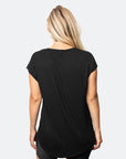 Relove ** Breastfeeding Top - Luxe Tee Black