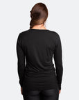 Relove ** Maternity Top - Bamboo Long Sleeve Black