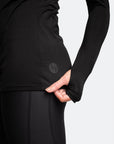 Relove ** Maternity Top - Bamboo Long Sleeve Black