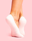 White woman's no show ankle socks