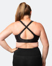 Plus size nursing sports bra with crossover straps at the back