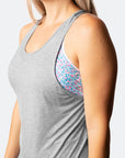 Relove ** Breastfeeding Top - Rise Up Tank Grey Marle