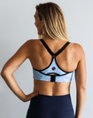 Back view of racerback maternity activewear bra