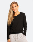 Relove ** Maternity Top - Cruise Long Sleeve Top Black