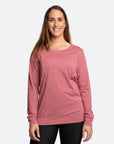 Relove ** Maternity Top - Crew Neck Jumper Rose Marle