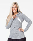 Relove ** Breastfeeding Hoodie - All Day Hooded Top Grey