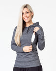 Relove ** Breastfeeding Hoodie - Activewear Hoodie Grey