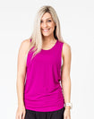 ** CLEARANCE ** Breastfeeding Top - Casual Tank Mulberry