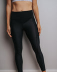 Relove ** Maternity Leggings with Pockets - Classic Full Length Black