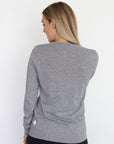 Relove ** Maternity Top - Crew Neck Jumper Grey