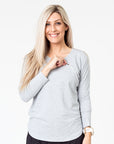 Relove ** Maternity Top - Cruise Long Sleeve Grey