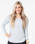 Relove ** Maternity Top - Cruise Long Sleeve Grey