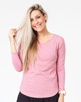 Relove ** Maternity Top - Cruise Long Sleeve Rose Pink