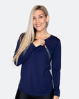 Relove ** Maternity Top - Cruise Long Sleeve Top Tui Blue