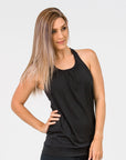 Breastfeeding Top - Loose Fit Tank Black