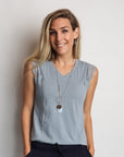 Relove ** V-Neck Breastfeeding Top - Willow Tee Malibu