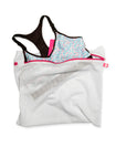 mesh laundry wash bag with nursing sports bra