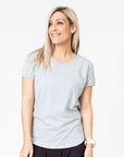 Relove ** Breastfeeding T-Shirt - Scoop Tee Grey