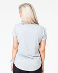 Relove ** Breastfeeding T-Shirt - Scoop Tee Grey