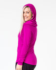 Relove ** Breastfeeding Hoodie - Shadow Hoodie Mulberry