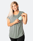 Relove ** Breastfeeding Top - Luxe Tee Sage