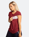 Relove ** Breastfeeding Top - Luxe Tee Ruby