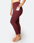 Relove ** Dream Leggings - High Waisted Leggings 7/8 Bordeaux