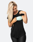 Relove ** Breastfeeding Top - Luxe Tee Black