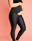 Relove ** Maternity Leggings with Pockets - Classic Full Length Black