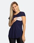 Relove ** Breastfeeding Top - Luxe Tee Tui Blue