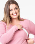 Relove ** Maternity Top - Cruise Long Sleeve Rose Pink