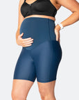 Relove ** High Waisted Maternity Bike Shorts - Classic Aspen