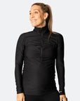 Relove ** Long Sleeve Breastfeeding Top - Aspire Top Black Marle