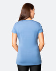 Relove ** Breastfeeding T-Shirt - Bamboo Workout Tee Baltic Blue