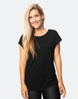 Relove ** Breastfeeding Top - Luxe Tee Black