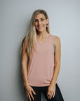 Relove ** Ribbed Racerback Nursing Tank - Hustle Tank Blush