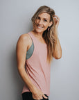 Relove ** Ribbed Racerback Nursing Tank - Hustle Tank Blush