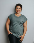 Relove ** Breastfeeding Top - Luxe Tee Sage