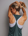 Relove ** Breastfeeding Tank - Twist Back Juniper